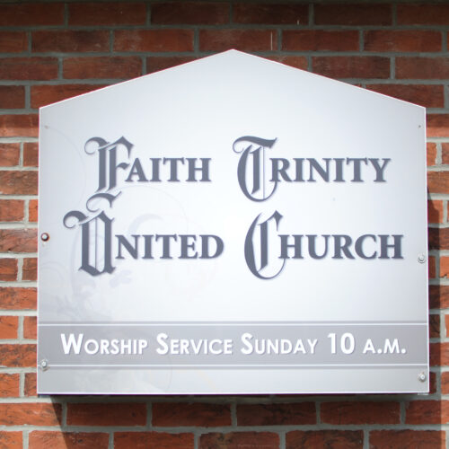 Faith Trinity United Church sign